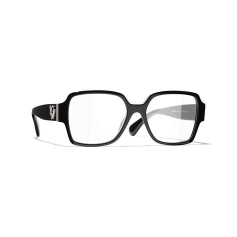 chanel ch 3225 c501 black chanel glasses chanel prescription glasses|Square Eyeglasses Acetate & Nylon Black .